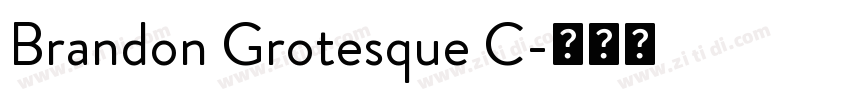 Brandon Grotesque C字体转换